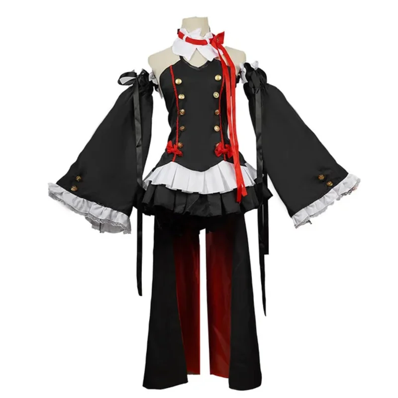 أنيمي سيراف النهاية زي تأثيري ، أواري نو سيراف ، كرول تيبس موحد ، فستان ، ملابس ، شعر مستعار ، آذان ، زي