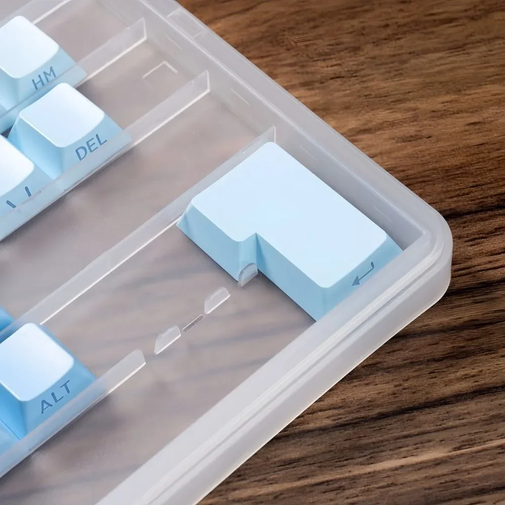 

Stackable Keycap Storage Case 3 Layer Holds 145 Keys Dustproof Holder Protector with Cover Storage Box for MX/XDA/MAO Profiles