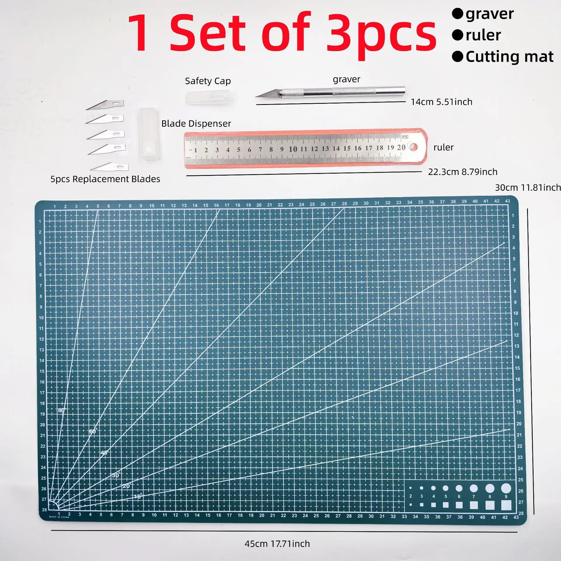 a3-a4-a5-pvcカッティングマットセット、彫刻カッターdiyクラフトカッティングパッド、縫製革パッチワークカッティング用滑り止めデスクトップマット