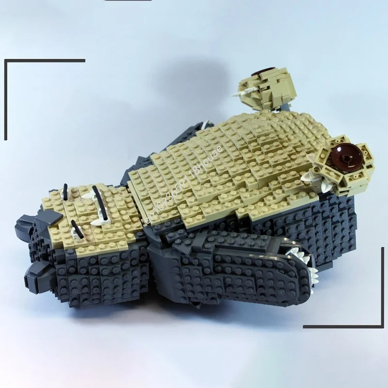 981 Uds. MOC Snorlax modelo de bloques de construcción arquitectura montar juguetes DIY Idea creativa educación niños regalos de navidad cumpleaños