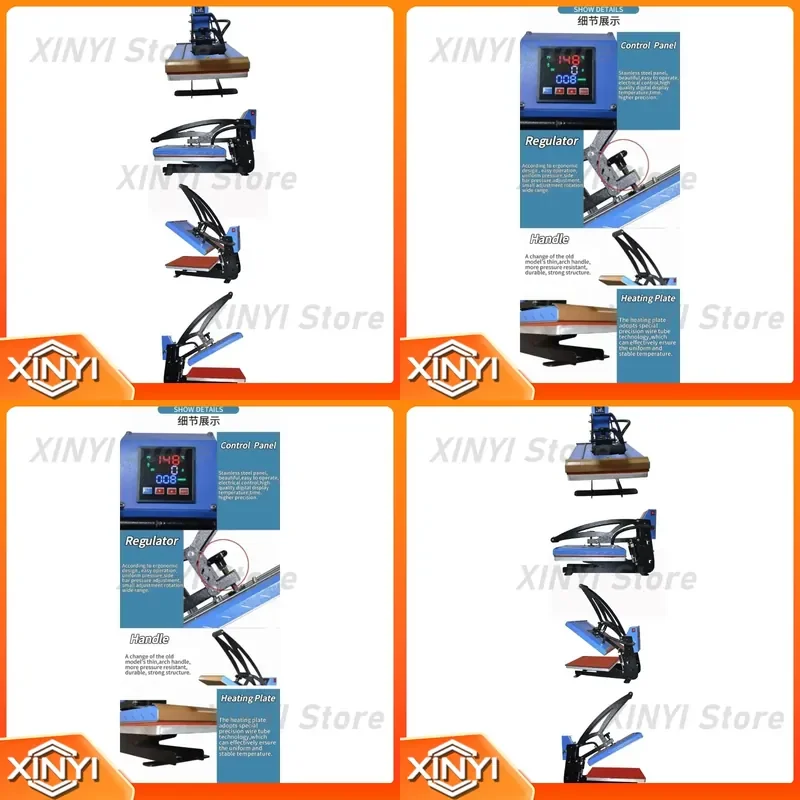 40x60 Manual and Auto Open Heat Press Machine for T-Shirt Printing Sublimation Heat Press