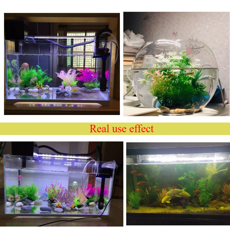 Artificial Aquarium Decor Plants Underwater Plastic Plants Ornament Aquatic Plant Fish Tank Grass Decoration Accessories 14cm gallery 5