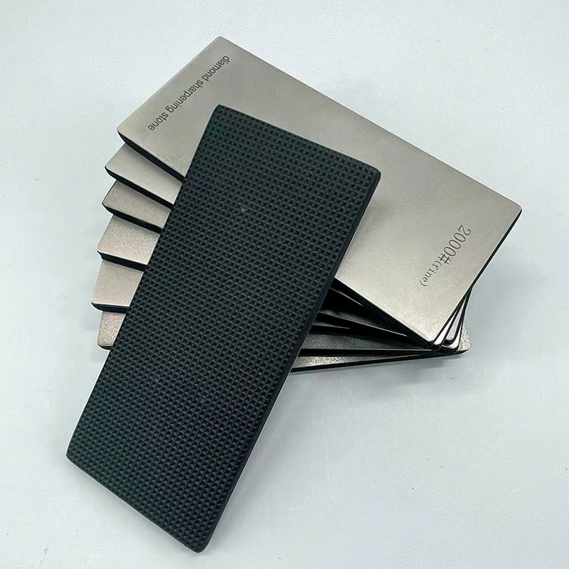 مبراة سكاكين حجرية لشحذ الماس، قاعدة صلبة، حصى غير قابل للانزلاق 80-3000 #   أدوات الماس غرامة طحن المشحذ 170*75 مللي متر