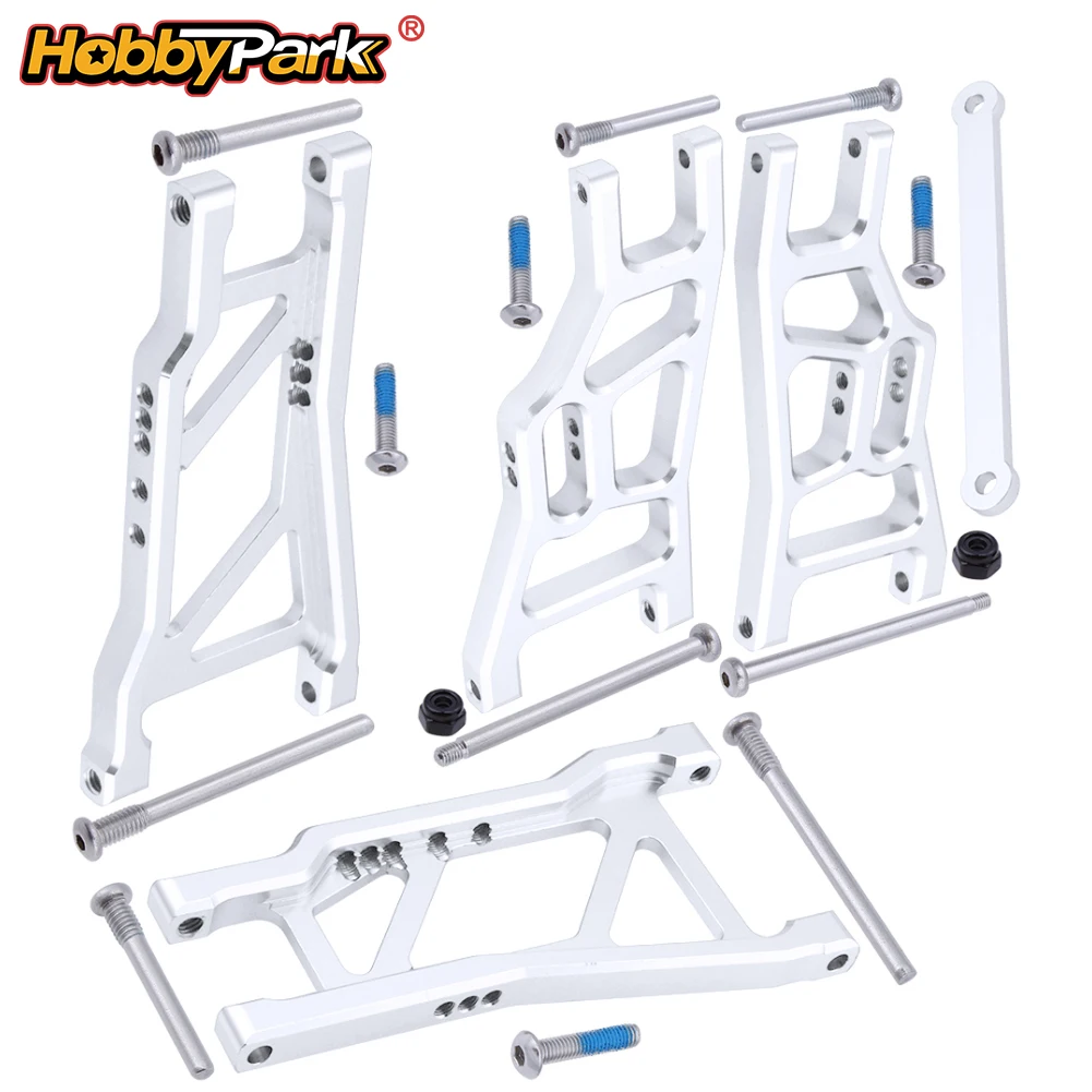 

HobbyPark Front Rear Lower Suspension A-Arms Set Tie Bar 1/10 Traxxas Slash 2WD Upgrade Hop Up Spare Parts Replace 2555 3631