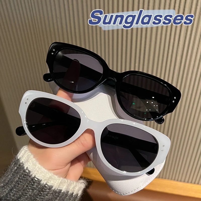 

Luxury Design Cat Eye UV400 Sunglasses Men Women Vintage Travel Outdoor Sun Shades Glasses Unisex Trendy Hip Hop Eyeglasses