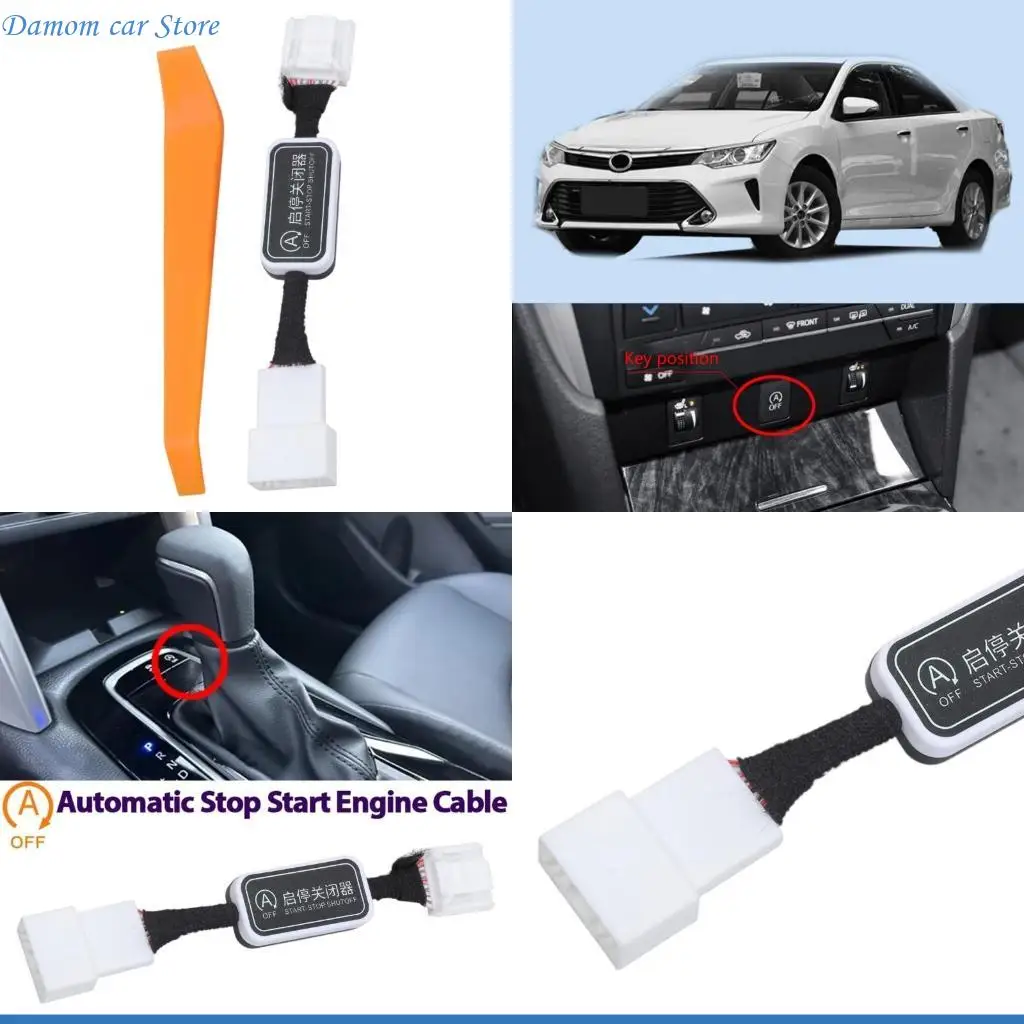 A2UC Automatic Engine Stop Start Disabler Auto Stop Start Override Switch for enhances  Driving Experience Suitable for Vehic