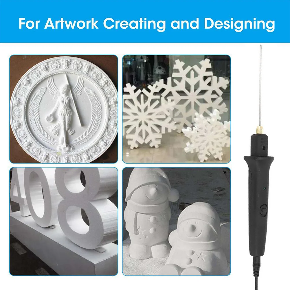 

1Set Hot Foam Cutter Electric Foam Cutting Tool Kit for Precision Shaping Sealed Edges No Residue Safe Premium Material Use in