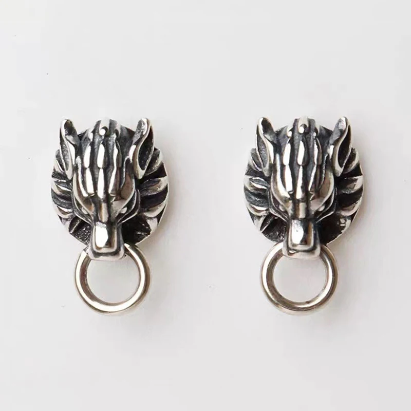 Popular Game Final Fantasy Cloud Strife Wolf Stud Earrings Minimalist Daily Jewelry Ornament Nice Present for Men Women Fans Dai