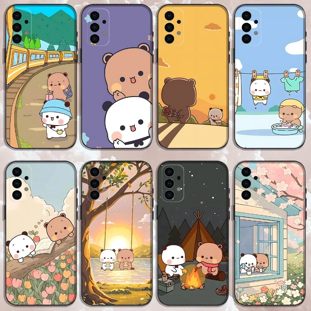 

Cute BuBu DuDu Phone Case For Samsung Galaxy A13,A21s,A22,A31,A32,A52,A53,A71,A80,Soft Black Shell