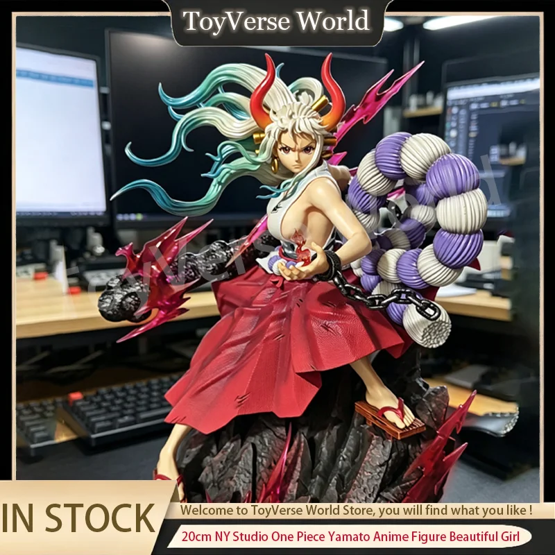 

20cm NY Studio One Piece Anime Figure Yamato Beautiful Girl Action Figurine Collectible Gk Model Ornament Birthday Toy Gifts