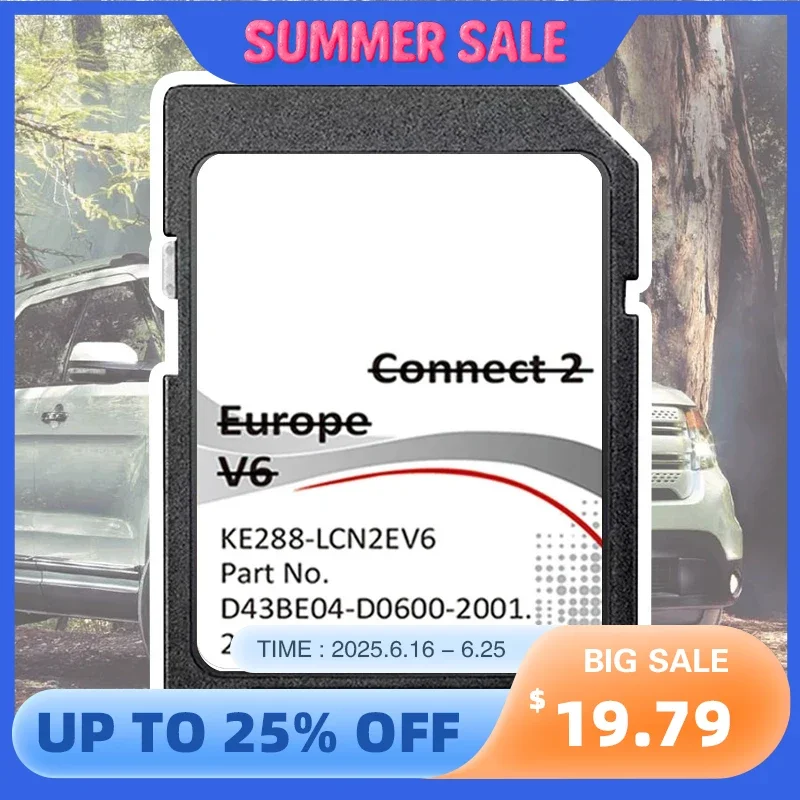 

SD Maps Connect 2 V6 2021 2022 Europe 2021 for Nissan Car Connect2 Navigation Memory
