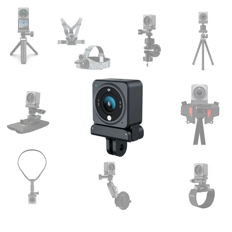 Adaptador Magnético para DJI OSMO Action 5 Pro, Acessórios para Câmera, Rosca 1/4, Porta Universal, Ação 3, Ação 4