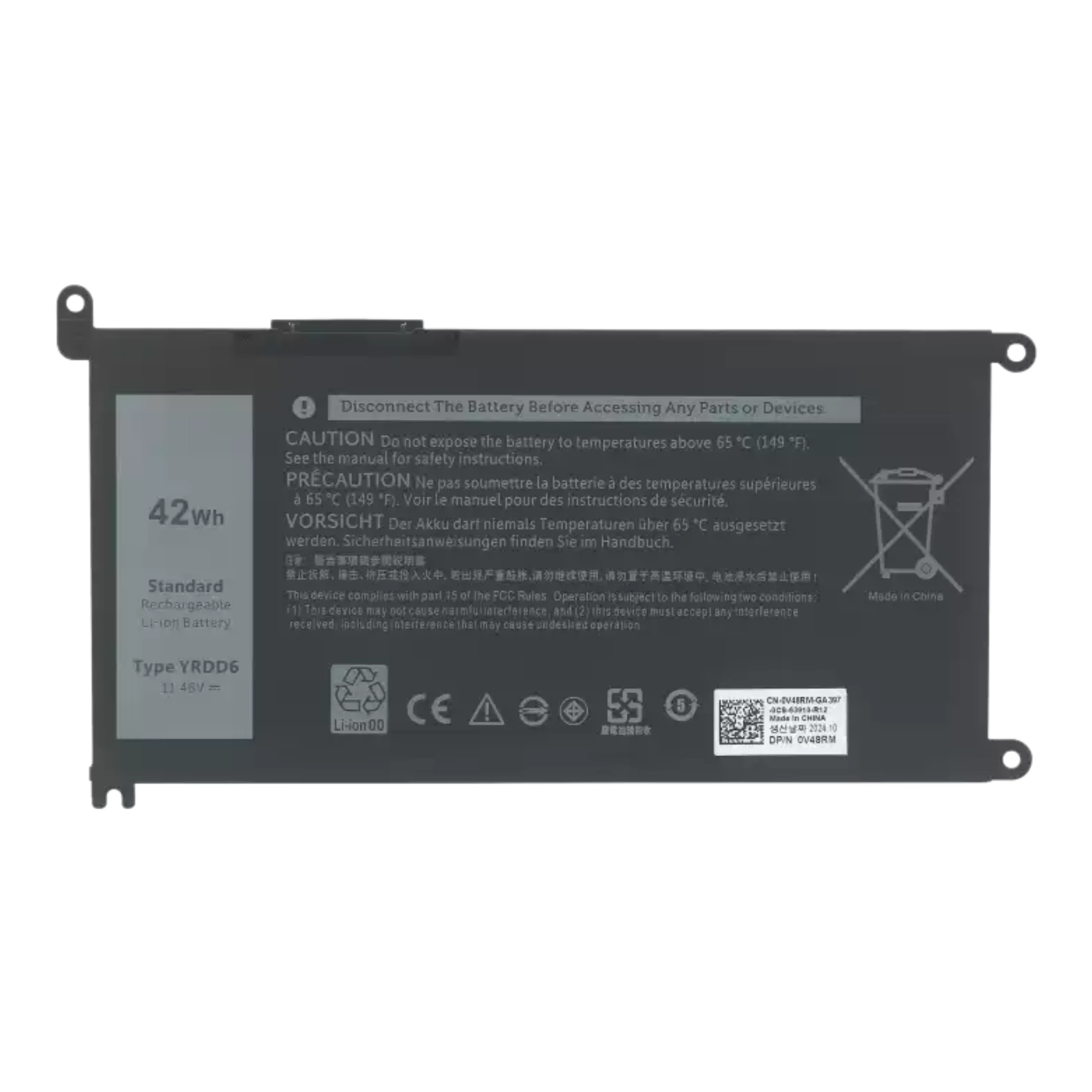 For TYRDD6 Inspiron 5482 5485 5488 5493 5582 P120G P111G P90F P89G