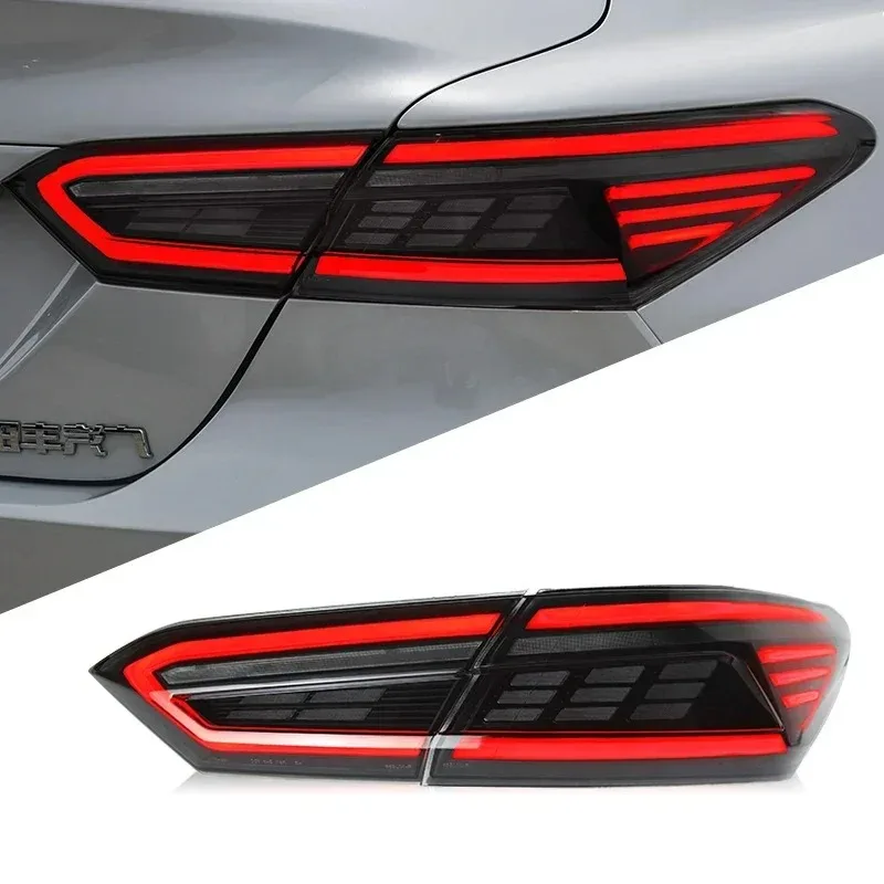 Car LED Tail Light Accessories For Toyota Camry 2018-2022 Auto Rear Fog DRL Brake Turn Signal Lamp Plug And Play