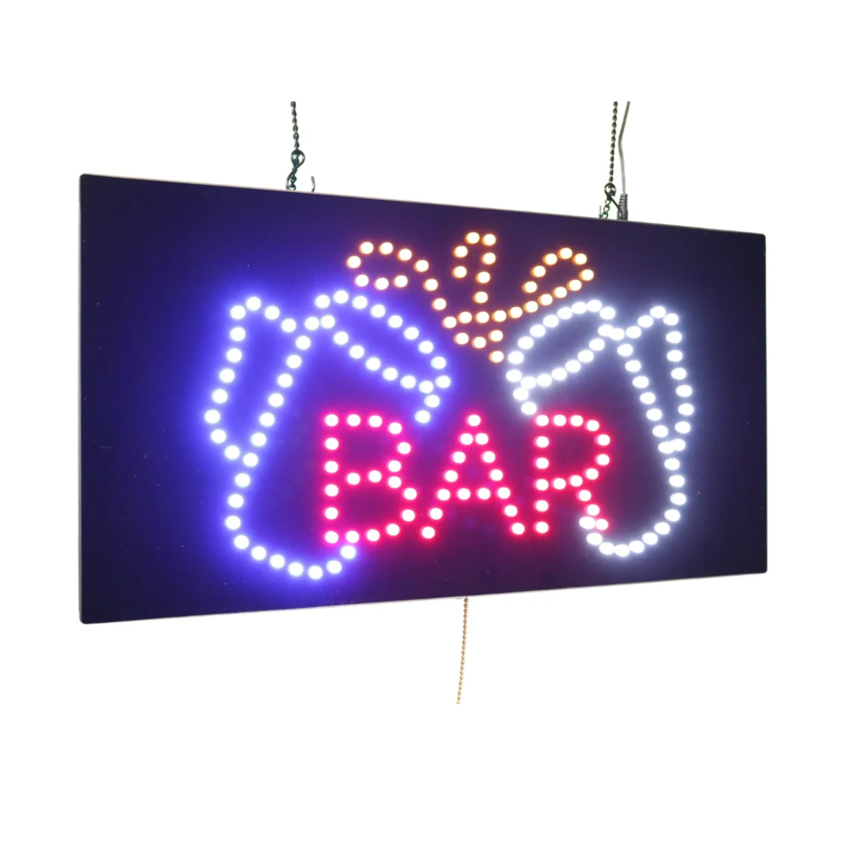 Portable LED Light Bulb Electronic Sign for Trade Show Booth with Easy Plug-and-Play
