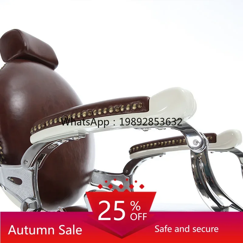 

ZZ Retro Oil Head Chair Salon Special Seat Old Style Barber Chair Reclining Men's Haircut