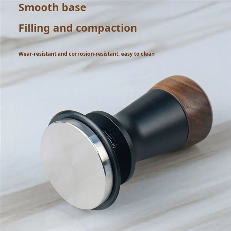 AA94-Internal Spring Coffee Tamper 51/53/58Mm Espresso Tamper Adjustable Height Constant Force Stainless Steel Base