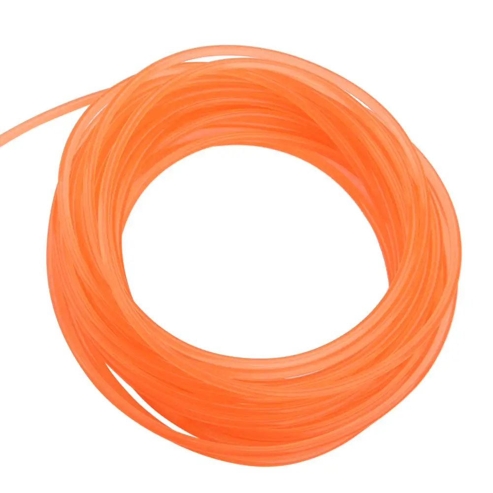 Durable Orange Smooth PU Polyurethane Round Belt 6mm Diameter 10m Length for drive Transmission