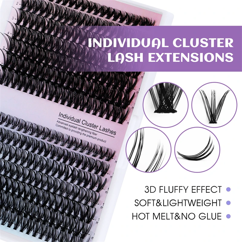 Urocze, delikatne, miękkie, naturalne, segmentowe, grube amerykańskie sztuczne rzęsy w stylu dziewczęcym, z motywem psa, do okrągłych oczu.