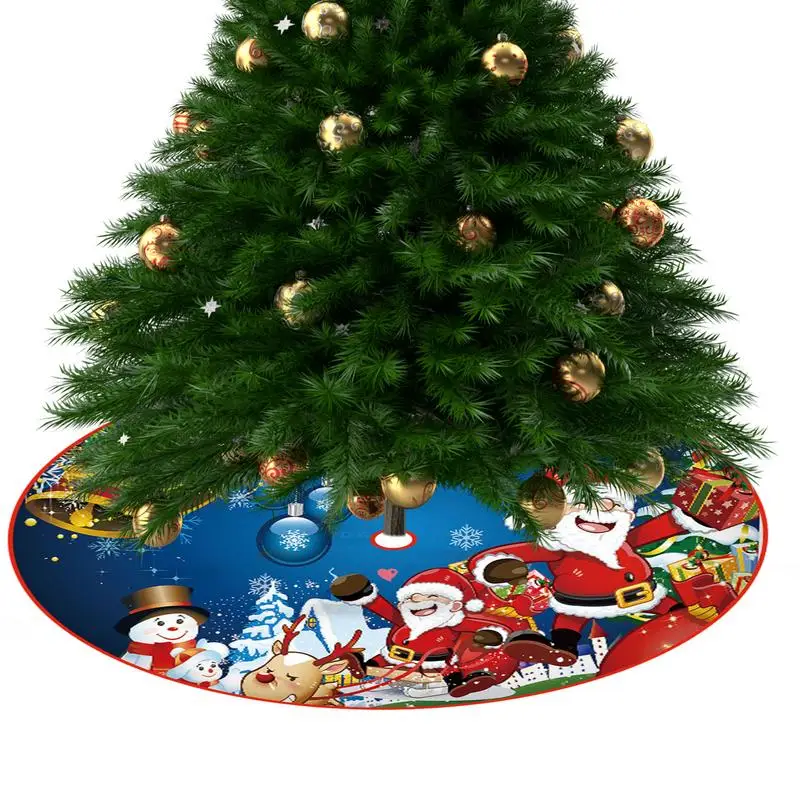 Christmas Tree Skirt Christmas Decor Mats 35 Inch Thick Adorable Decorative Christmas Tree Skirt Clearance For New Year Home