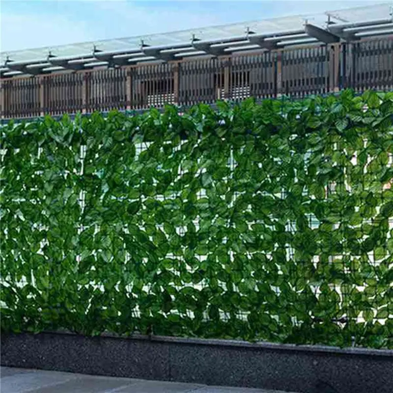 RALCA-2X 0.5X3 M Wall Plant Fence Leaves Artificial Faux Ivy Leaf Privacy Fence Screen Decor Panels Hedge