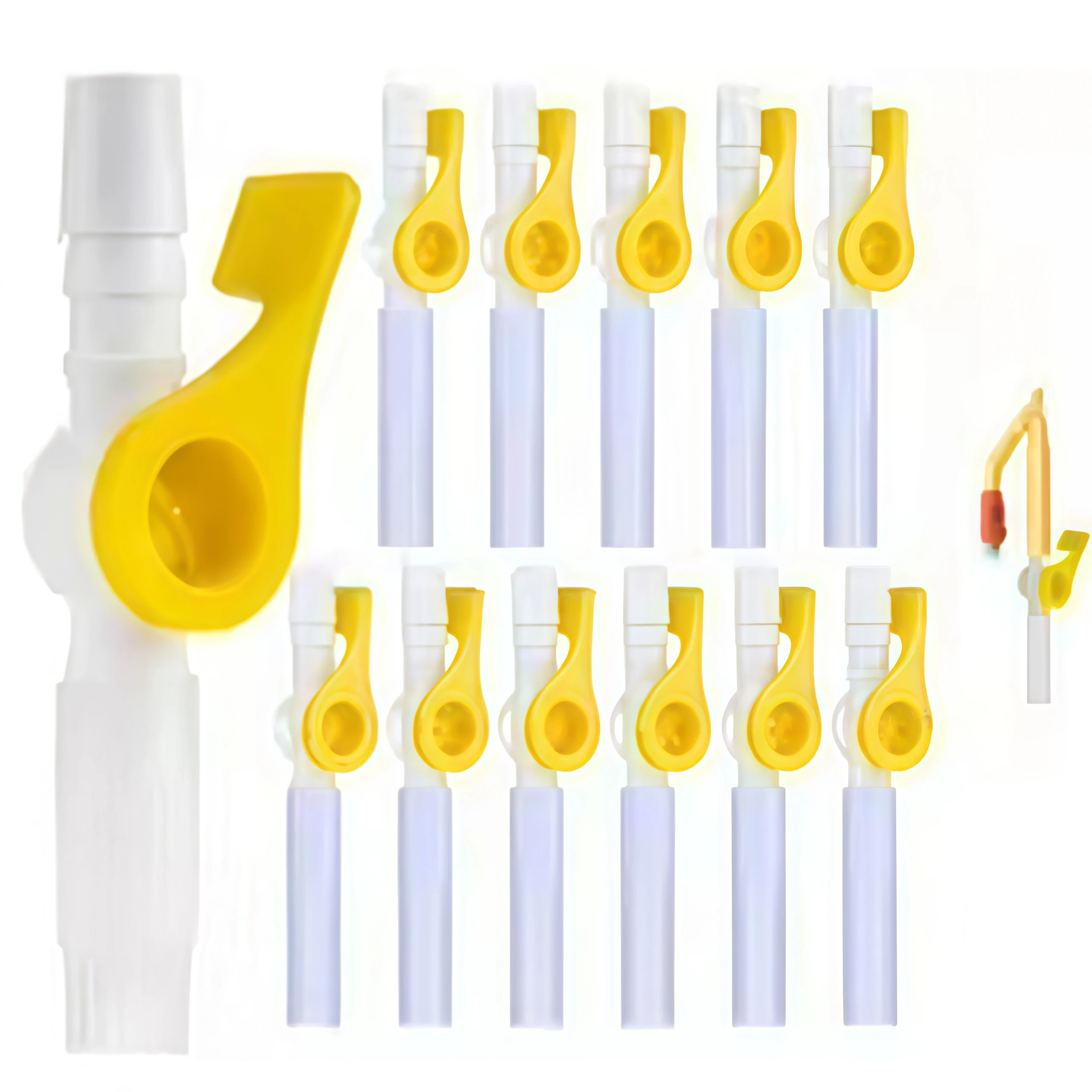 1/4/8 Pack Comfort Flow Drainage Control Valve, Universal Replacement Accessory for Catheter & Liquid Collection Tubi