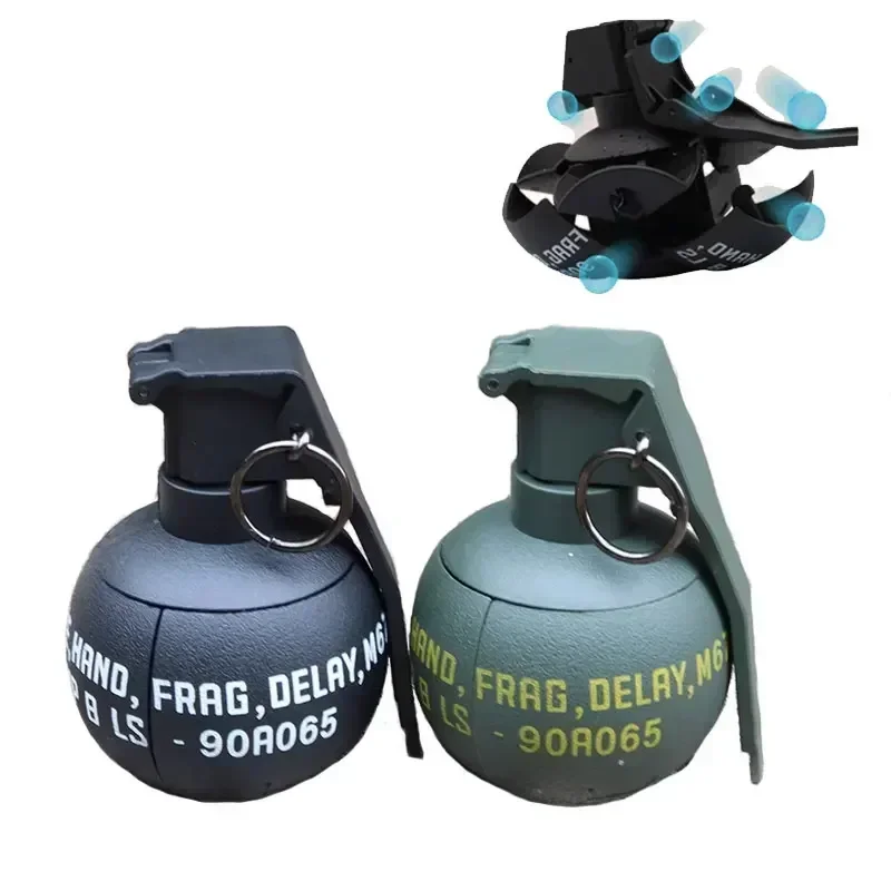 

Игрушечная ручная граната BM67 (1/3 шт.) с эффектом взрыва и дыма - нейлоновая модель для страйкбола и пейнтбола