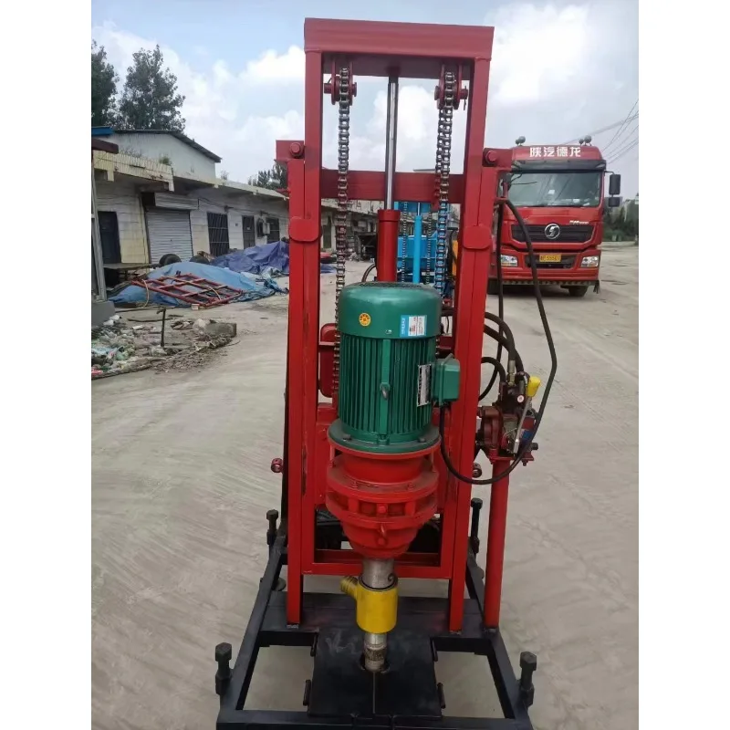 ماكينة حفر آبار المياه الصغيرة بطول 100 متر ماكينة حفر الصخور متعددة الوظائف جهاز حفر آبار المياه مورد آلة بئر #4