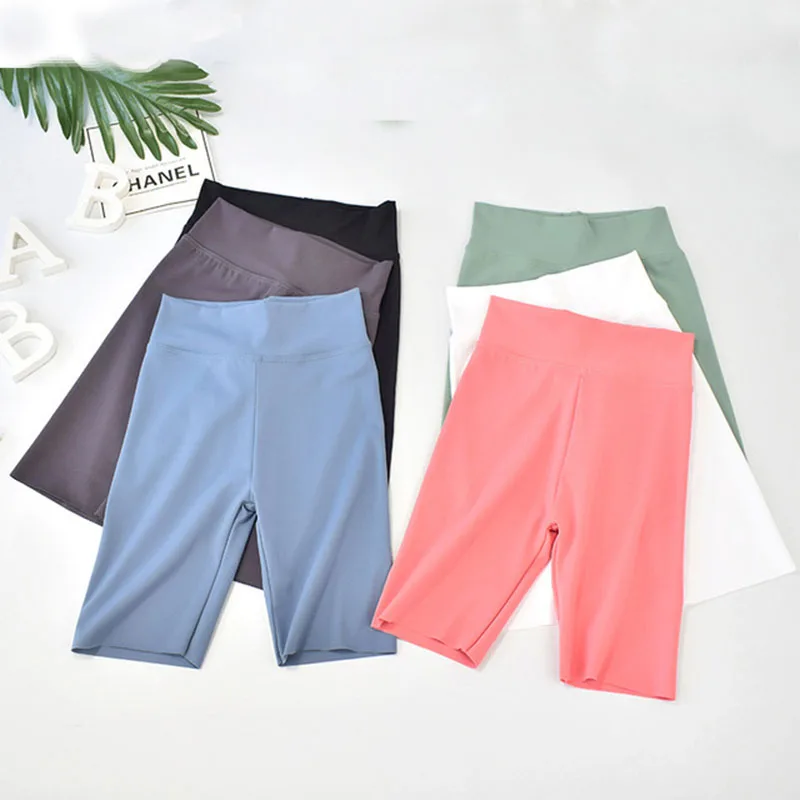 3-12years Girls Knee Length Kid Pants Summer Candy Color Trousers Children\'s Shorts For Teens Girl Bottom Leggings