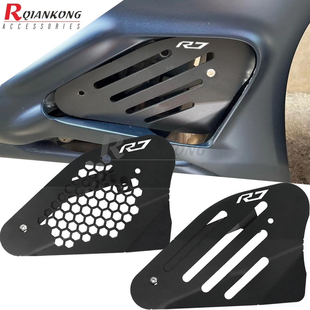 For YAMAHA YZFR7 YZF R7 YZF-R7 Motorcycle Accessories Front Exhaust Pipe Muffler Protector Shield Cover 2021 2022 2023 2024 2025