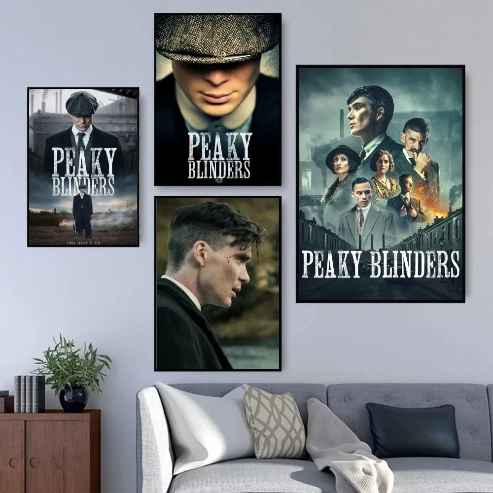 P-Peaky B-Blinders TV Poster Prints Wall Painting Bedroom Living Room Wall Bar Restaurant Sticker Small