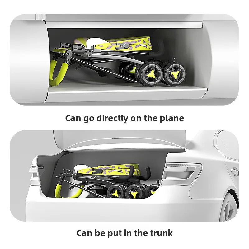 عربات أطفال خفيفة الوزن وعربة أطفال قابلة للطي للأولاد والبنات مع غطاء نوم كبير عربة أطفال فائقة الحاملة للجلوس