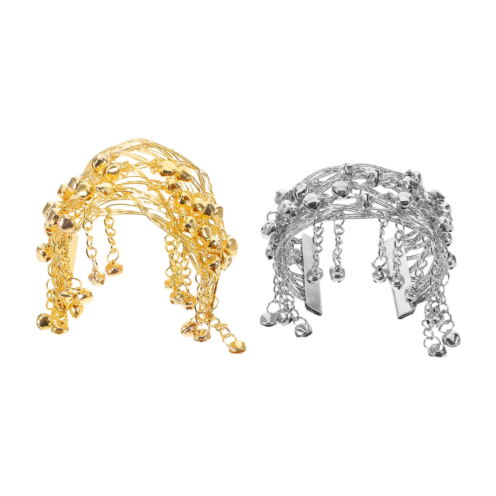 2 pezzi braccialetti per polsini per danza del ventre braccialetto a campana gioielli per ballerina del ventre forniture per la danza accessori per costumi da festival