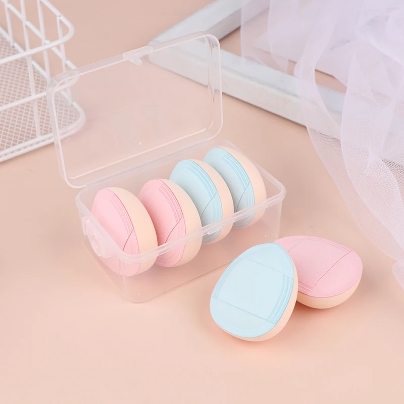 Mini Finger Powder Puff Small Air Cushion Concealer Water Drop Marshmallow Makeup Sponge Thumb Powder Puff Multi-color Wet Dry