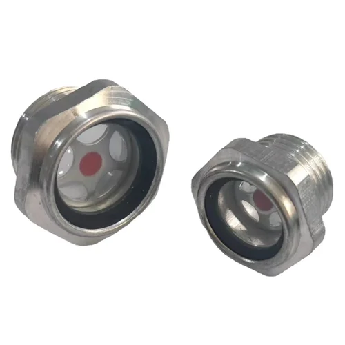 M10/12/14/16/20-M60 macho métrico 1/4 ""3/8"" 1/2 ""3/4"" 1 "" -2"" BSP NPT vidrio de vista de aceite de aluminio uso de ventana para torno de compresor de aire