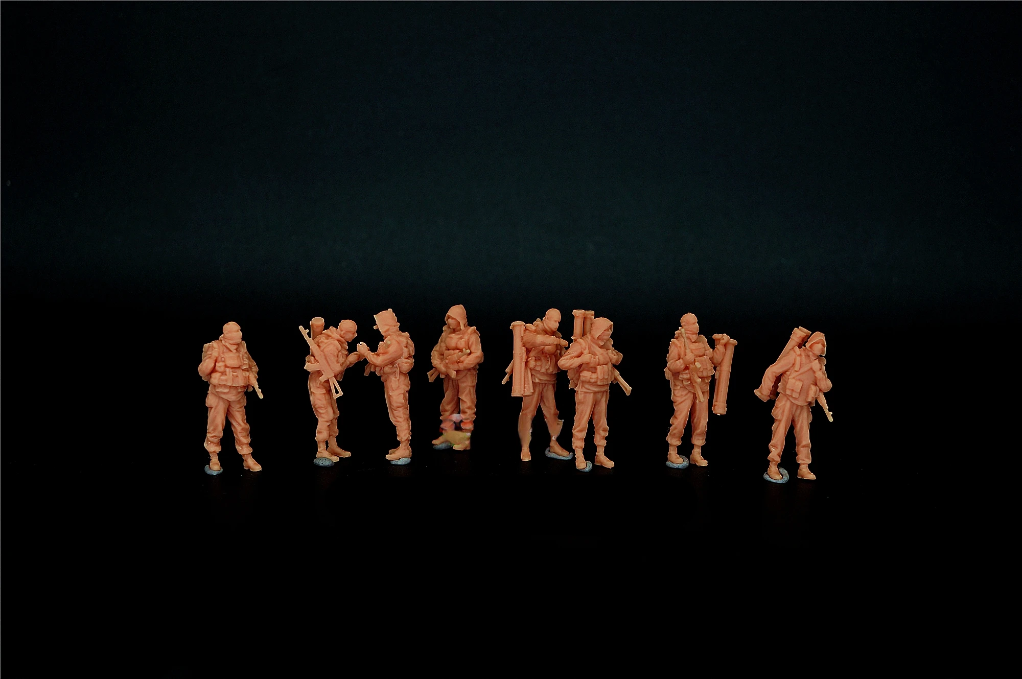 1/72 Russian GRU Special Forces 8-member Team Human Body