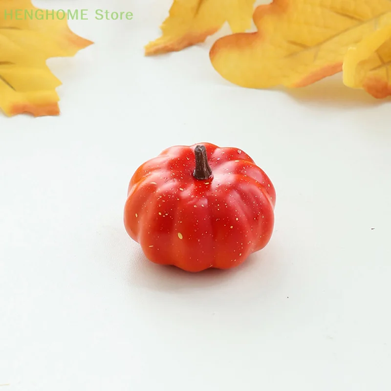 Mini Artificial Halloween Pumpkin Decor Simulation Vegetable DIY Craft Halloween Home Party Decoration Props Farmhouse Harvest