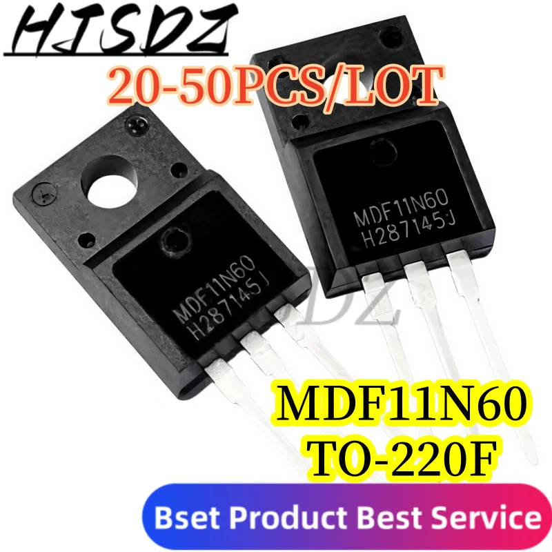 【20-50PCS/LOT】 MDF11N60 MDF11N60TH 11N60 TO-220F In Stock power MOSFET
