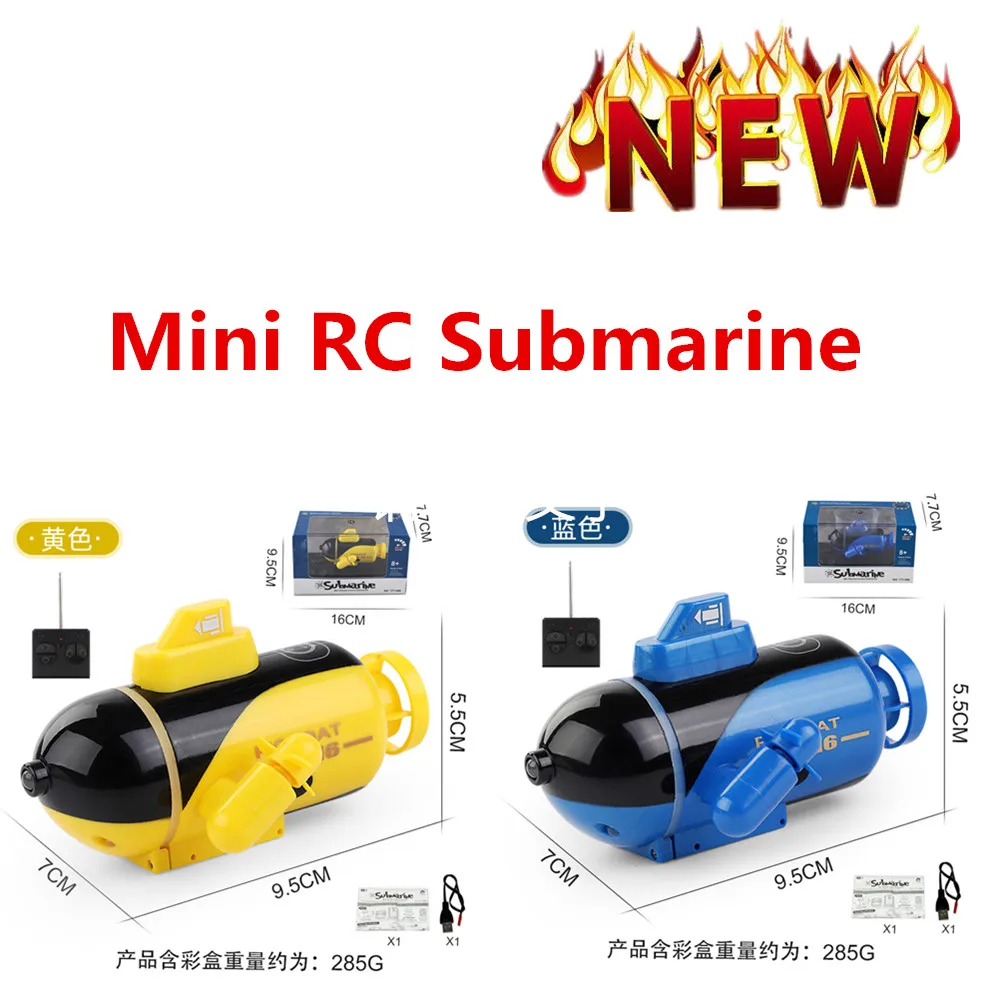 Mini RC U-Boot 10 km/h Funk fern gesteuertes Schiff Doppel motor Tauch elektrisches Kinderspiel zeug wasserdicht