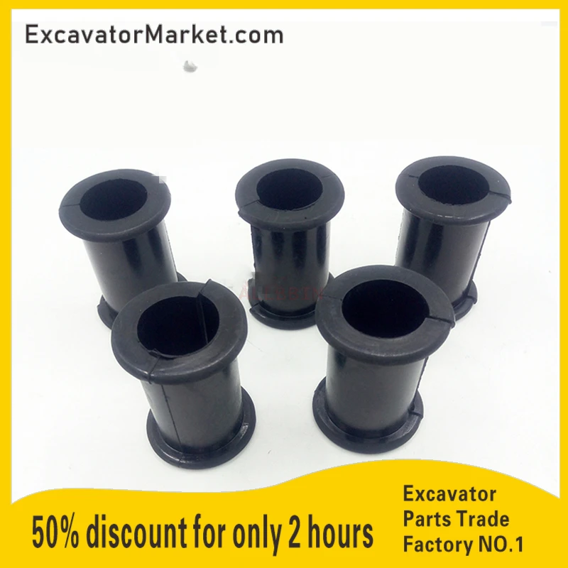 For PC120/200/300/360-7-8 Excavator Boom Tube Rubber Tubing Hose Casing Clamp Protective Excavator Parts