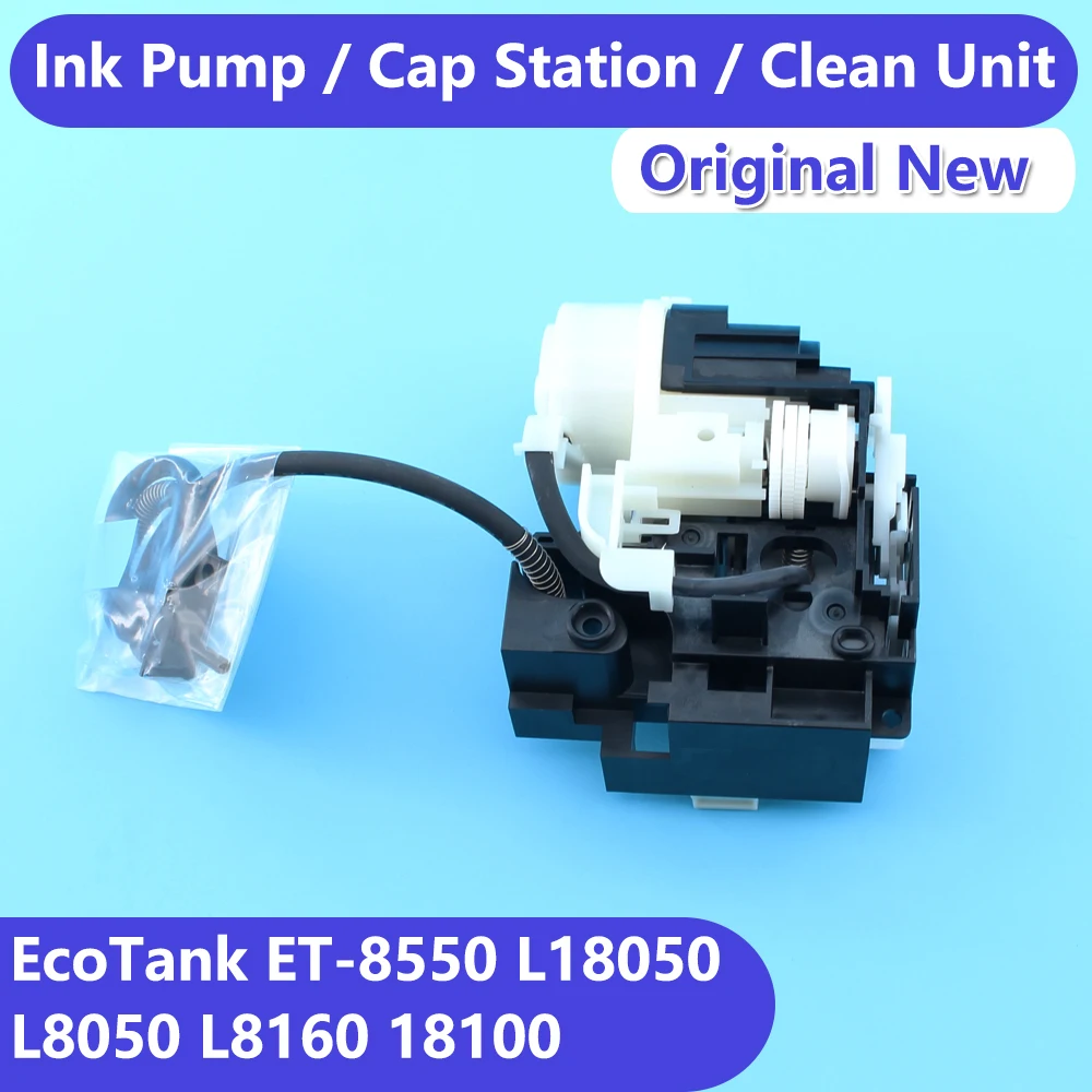 Compatible Pump Assembly for Epson L18050 L8050 L8058 L8180 L8160 ET-8550 18100 Capping Station Unit Replacement Ink Printer Kit