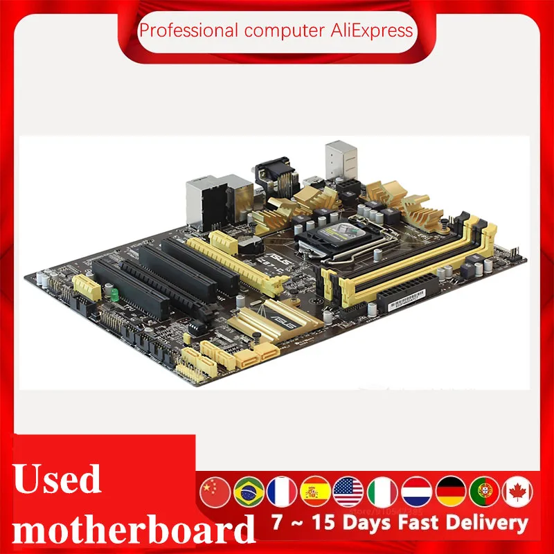 Imagem -03 - Placa-mãe de Mesa Placa-mãe Original Usada Z87 Z87m Lga 1150 Core i7 i5 i3 Ddr3 Sata3 Usb 3.0 Asus-z87-c