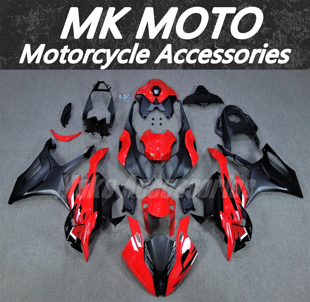 

Moke moto Fairings Kit Fit For S1000rr 2023 2024 Bodywork Set 23-24 High Quality Injection Red Black