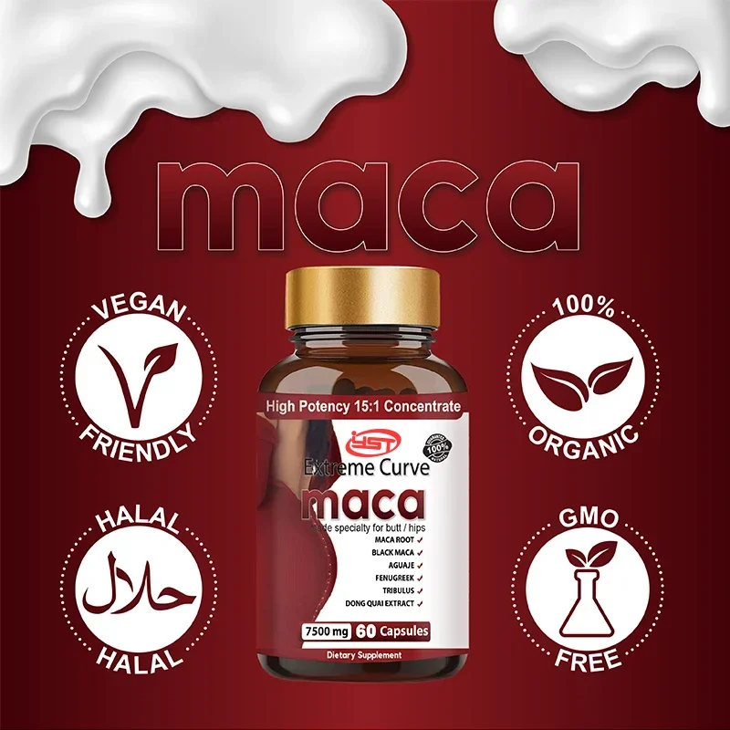 1 Bottle Hip Lifting Capsule Ultimate Maca Buttock Butt Enhancement Pills Shaping Buttocks Compact Health Food