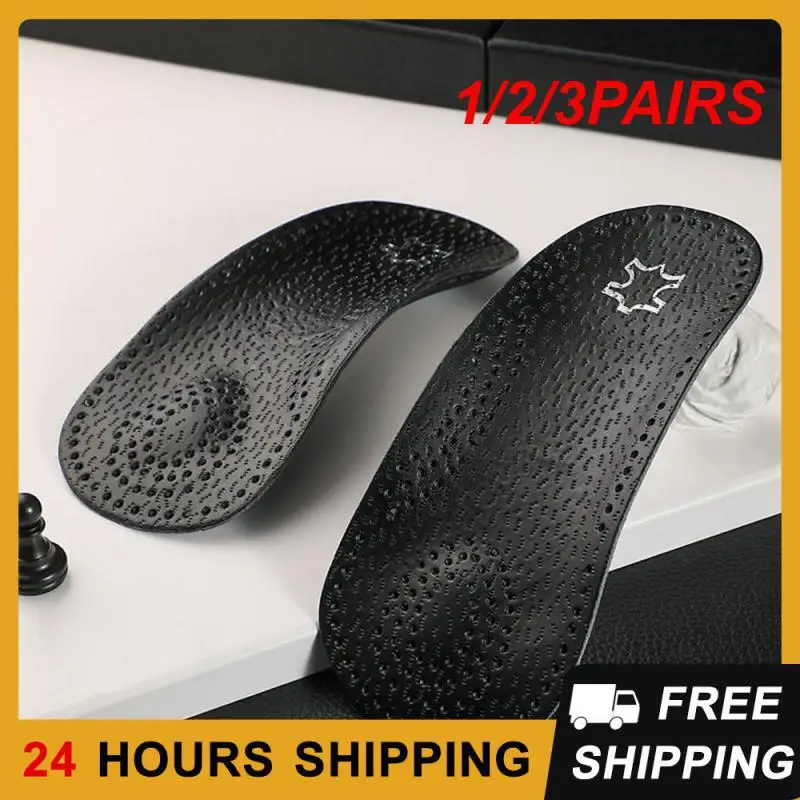 

1/2/3PAIRS Flatfoot Bow Insole Breathable Orthopedic Insole Flat Foot Correction Insoles Insole/insole Leather Insole