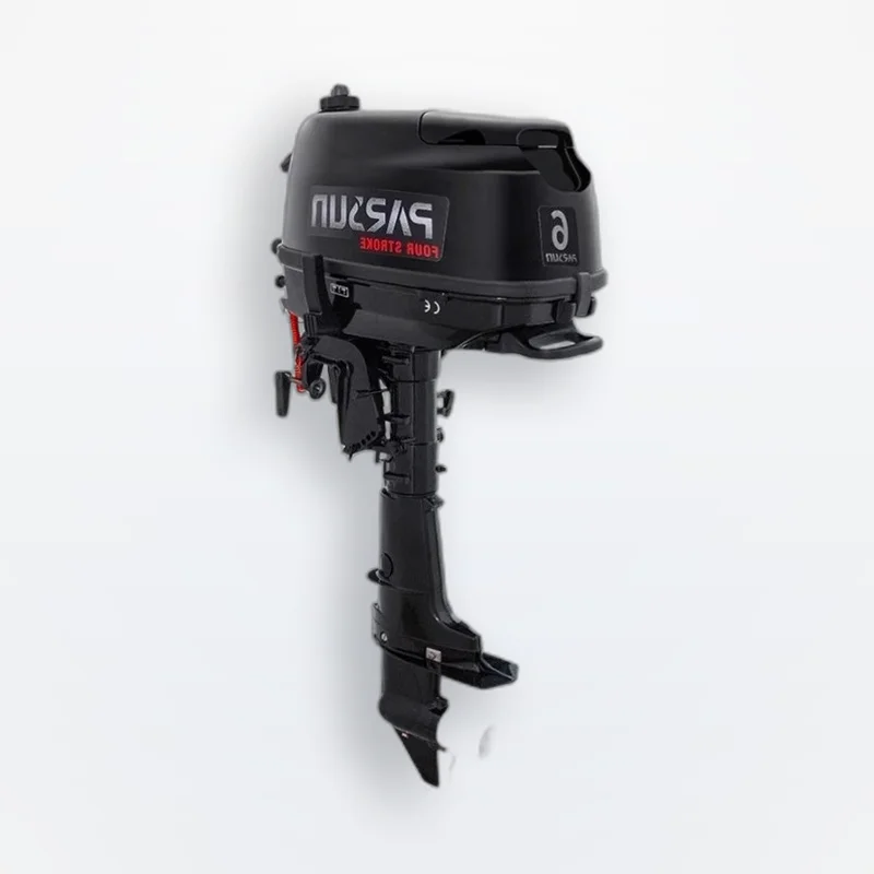 148CC 6.0HP Four Stroke Outboard Engine with Long/Short Shaft,Water Cooled Tiller Control Boat Motor for Dinghy,Fishing Craft