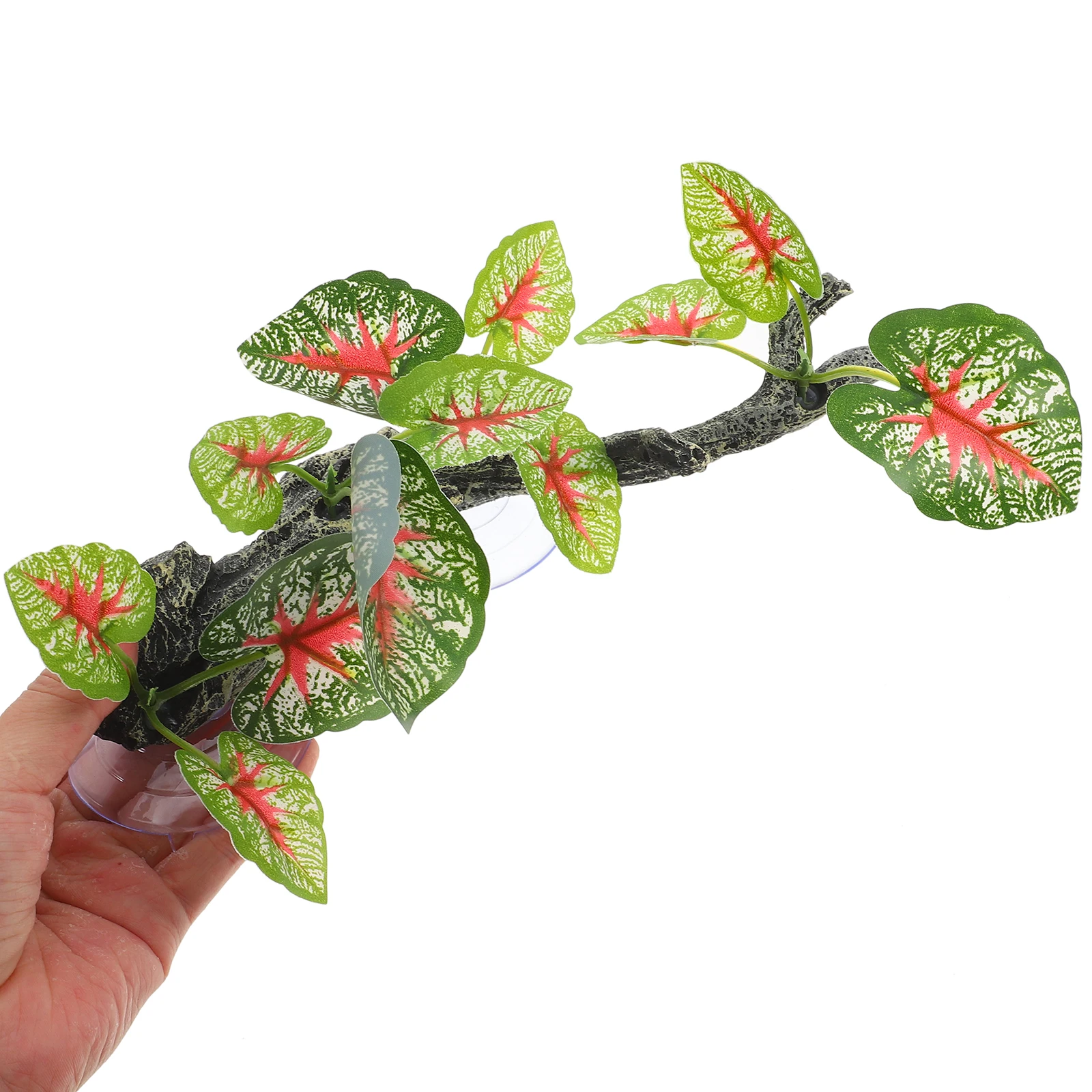 

Simulated Rattan Decoration Plants Reptile Terrarium Fake Model Artificial Faux Resin Lifelike Climbing Habitat Supply Pet