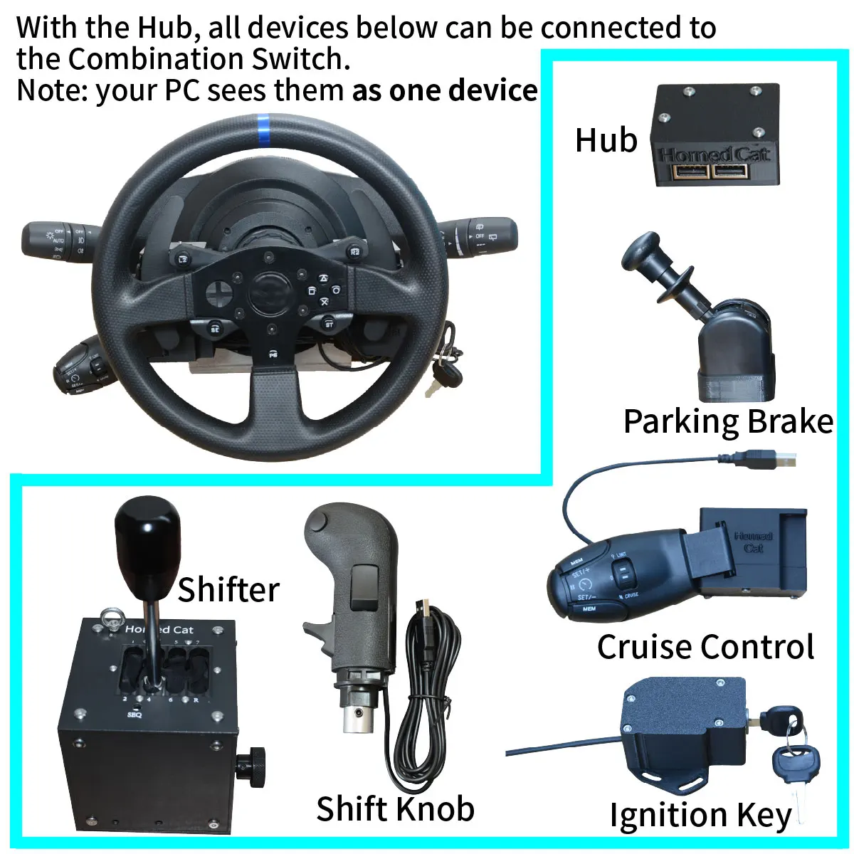 سباق محاكاة عجلة القيادة بدوره إشارة المصباح ممسحة السيارات انتعاش مثبت السرعة التبديل ل Thrustmaster T300RS T300GT #6