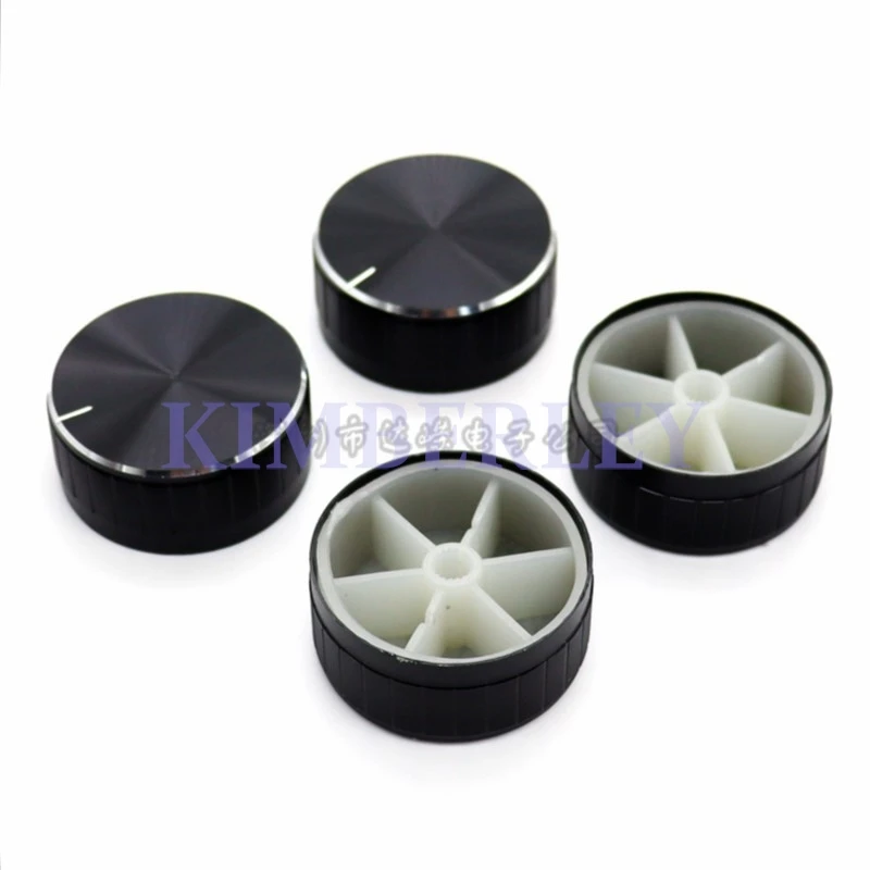 3 Piece High Quality Black Aluminum Alloy Knob Cap 40*18MM Potentiometer Knob Cap Code Switch Adjustment Cap Handle