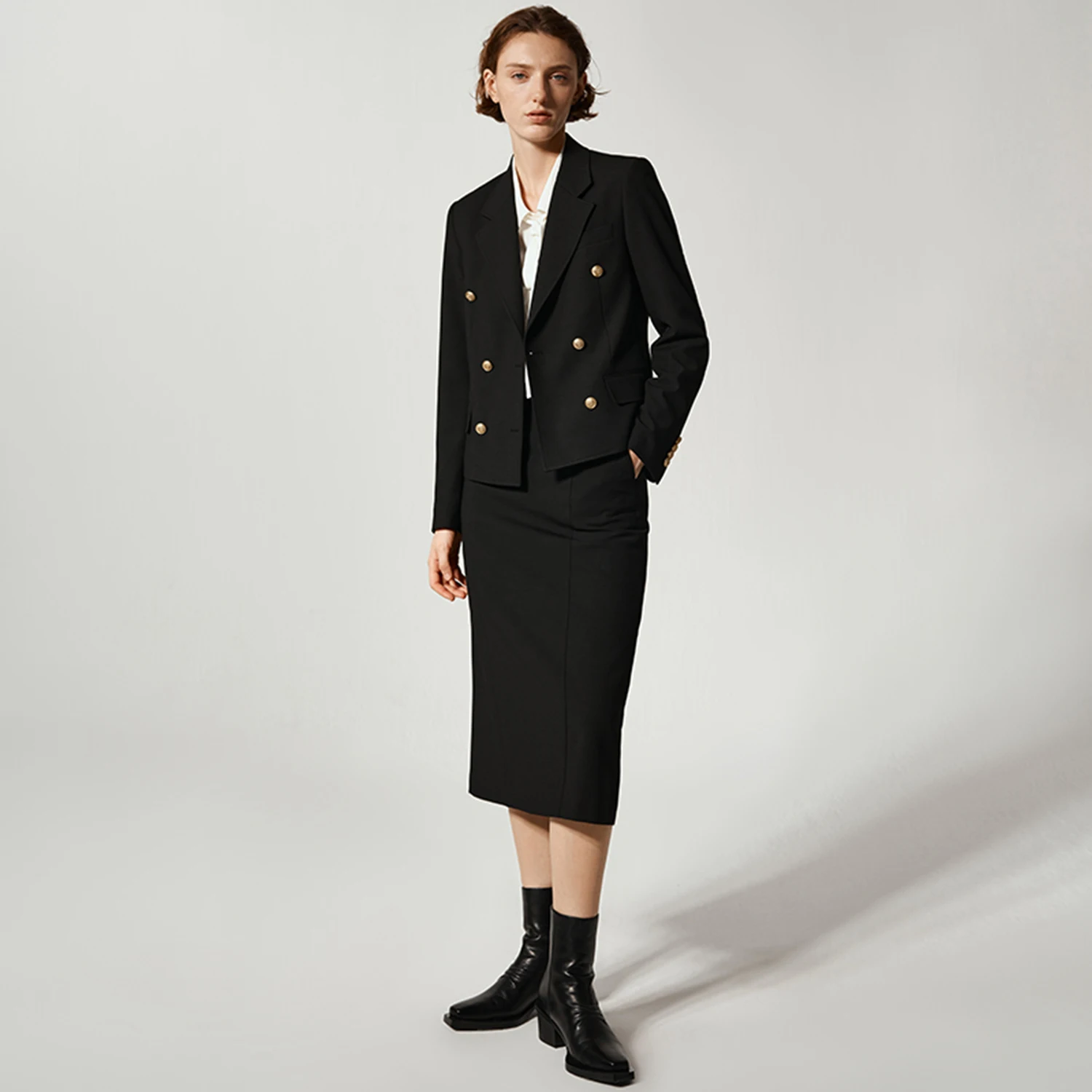 Allingentle Skirt Suit Women's 2 Piece Set Classic Women Skirtsuit Set for Office Business Outfits Customize